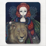 "Drottning Elizabeth och en lejona" Mousepad musmattor