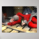 drunken santa print