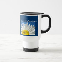 Du är mitt solsken! Blått för kaffetravel mugdaisy Kaffe Koppar