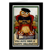 Du automatiskn har en happy halloween hälsnings kort