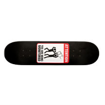 Du övervakas - kontors humor skate deck
