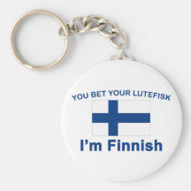 Du slå vad din Lutefisk mig förmiddagfinskan Nyckel Ring
