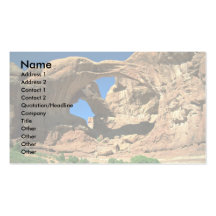 Dubbel båge, bågar nationalpark, Utah Visitkort Mall