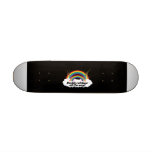 DUBBEL REGNBÅGE HELA VÄGEN SKATE DECK