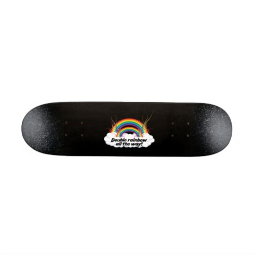 DUBBEL REGNBÅGE HELA VÄGEN SKATE DECKS