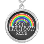 Dubbel regnbåge OMG Halsband