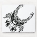 Dubbel Scorpiondesign Musmattor