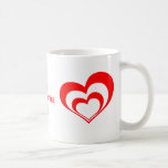 Dubbla hjärtavalentin mugg