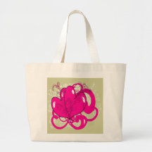 Dubbla hjärtor tote bags