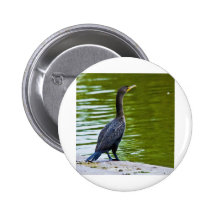 Dubbla krönad Cormorant Nål