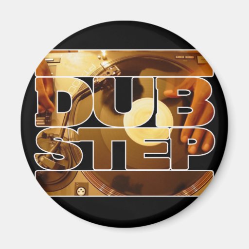 Duben för musik för DUBSTEP-vinyldubplates kliver  Magnet För Kylskåp