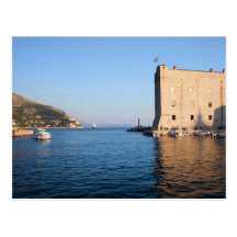 Dubrovnik fjärd i Kroatien Vykort
