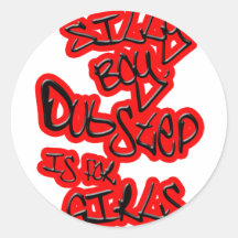 Dubstep är för kvinna för flickagal.-damer Dubstep Rund Klistermärke