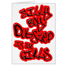 Dubstep är för kvinna för flickagal.-damer Dubstep Kort