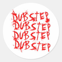 Dubstep blodrepetition klistermärken
