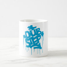 Dubstep FatCap himmelblått Kaffe Mugg