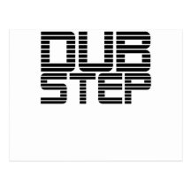 Dubstep fodrade text vykort