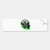Dubstep Gasmask Bildekal