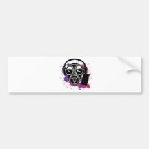 Dubstep Gasmask Bildekaler