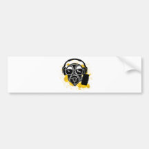 Dubstep Gasmask Bildekaler