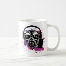 Dubstep Gasmask Kaffe Mugg