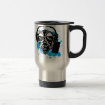 Dubstep Gasmask Kaffe Muggar