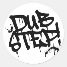 Dubstep grafittistil klistermärke