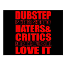 DUBSTEP-haters- & kritikerKÄRLEK DET Vykort
