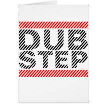 Dubstep musik hälsningskort