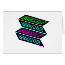 DUBSTEP-neon Hälsningskort