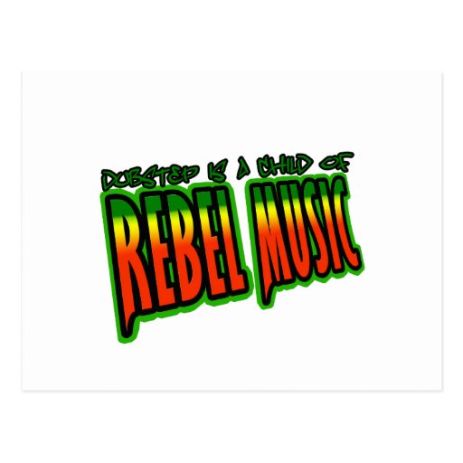 Dubstep rebellisk musik vykort