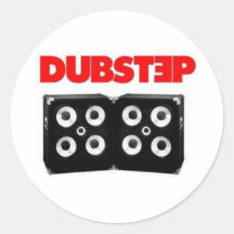 Dubstep Runda Klistermärken