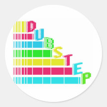 Dubstep Stair Runde Aufkleber