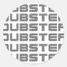 Dubstep text klistermärke