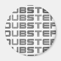 Dubstep text magneter för kylskåp
