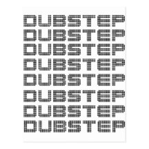 Dubstep text vykort