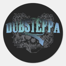 Dubsteppa skalle klistermärke