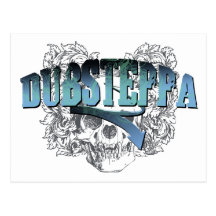 Dubsteppa skalle vykort