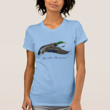Duckar den Male gräsandankan för flyget för evigt! T-shirts