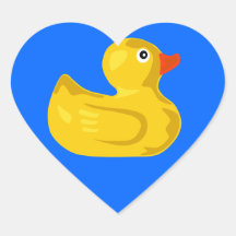 Ducky ankahjärtaklistermärke