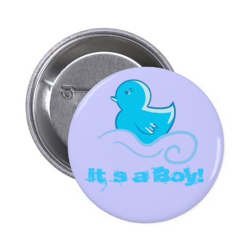 ducky blått det ` s som en pojke knäppas pins