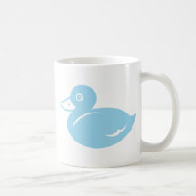 Ducky blått kaffe kopp