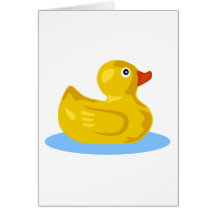 Ducky gummi hälsnings kort