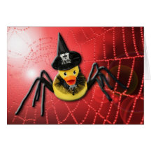 Ducky Spiderwoman! Hälsningskort