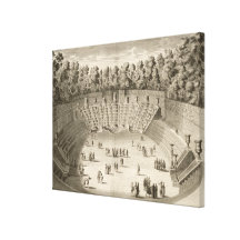 Dunge av Sallen du Bal, Versailles, från 'Les P Sträckta Kanvas Tryck