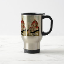 Duomo för kyrka för vintage resorFlorence Firenze  Kaffe Kopp