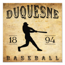 Duquesne Pennsylvania baseball 1894 Fotografiskt Tryck