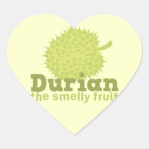 Durian den stinka frukten (från South East Asia) Klistermärken