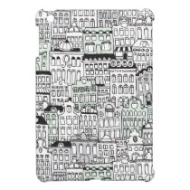 Dutch amsterdam illustration home pattern ipad mini fodral