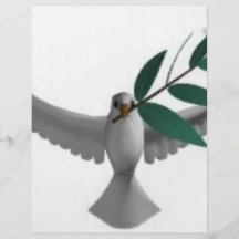 Duva-olivebranch Flyg Blad
